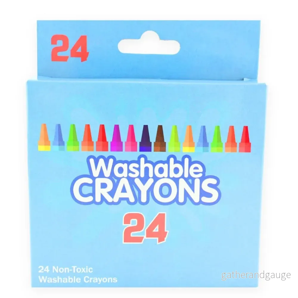 Washable Crayons – 24-pack