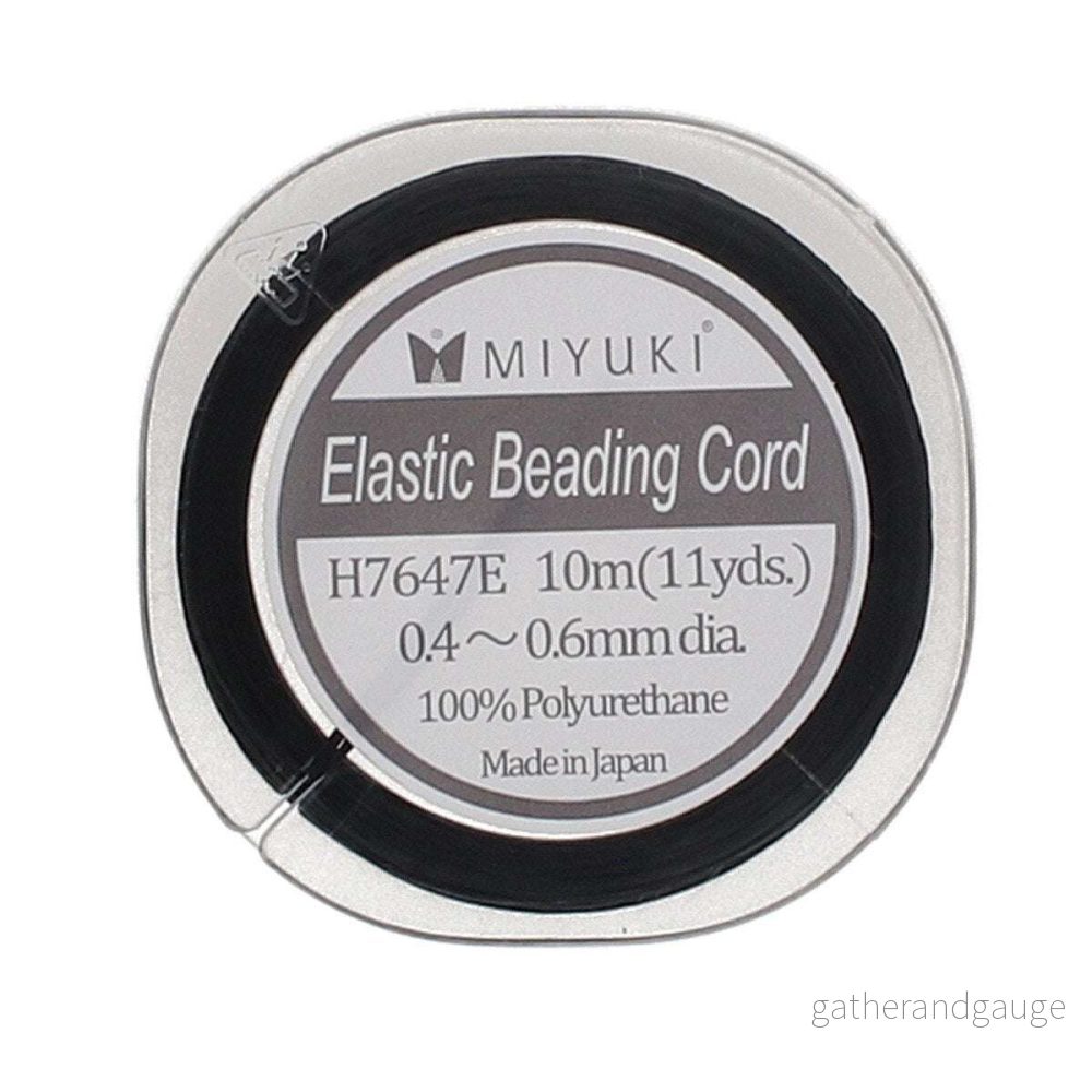 Miyuki Elastisk Beading Tråd Svart 0,6mm - 10m - Bild 3