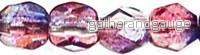 Tjeckiska Firepolish - Pink/Blue AB 3mm, 50-pack