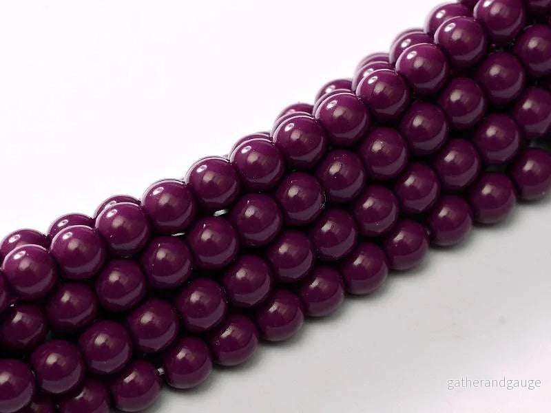 Tjeckiska Fiesta Pearl – Shiny Eggplant 4mm, 1 sträng Tjeckiska Fiesta Pearl – Shiny Eggplant 4mm, 1 sträng