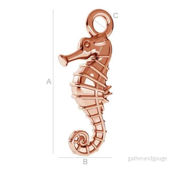 Berlock 925 Silver 18K Rose Gold plated – Sjöhäst 1 styck Berlock 925 Silver 18K Rose Gold plated – Sjöhäst 1 styck