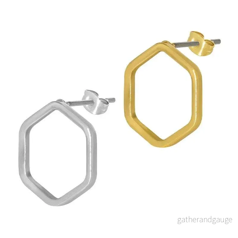 Örstickare Silverfärgad - Ihålig Hexagon 13mm, 2-pack - Bild 3