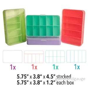 Pärlförvaring - Keeper Stacker Boxes 1 set (4 askar) - Bild 2