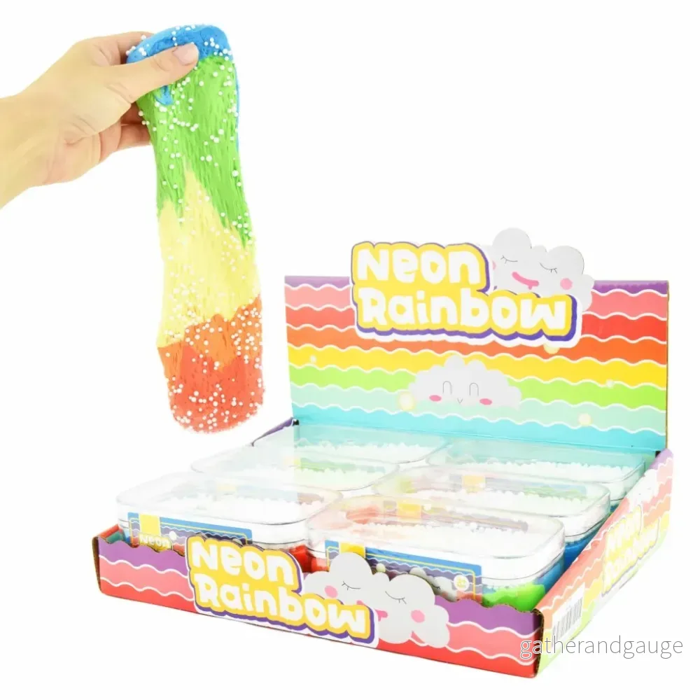 Slime med Pärlor – Regnbåge Slime med Pärlor – Regnbåge