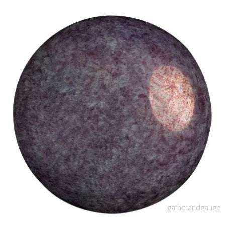 Cabochon par Puca® - Opaque Mix Amethyst/Gold Ceramic Look 25 mm, 1 styck