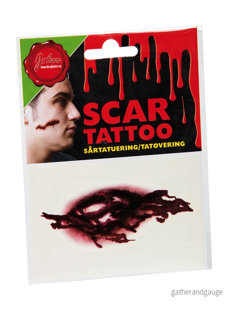 Halloween sårtatuering