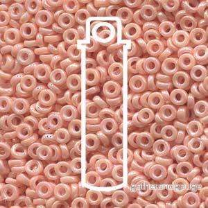 Miyuki Spacer - Semi-matte Opaque Salmon 3x1.3mm 8 gram
