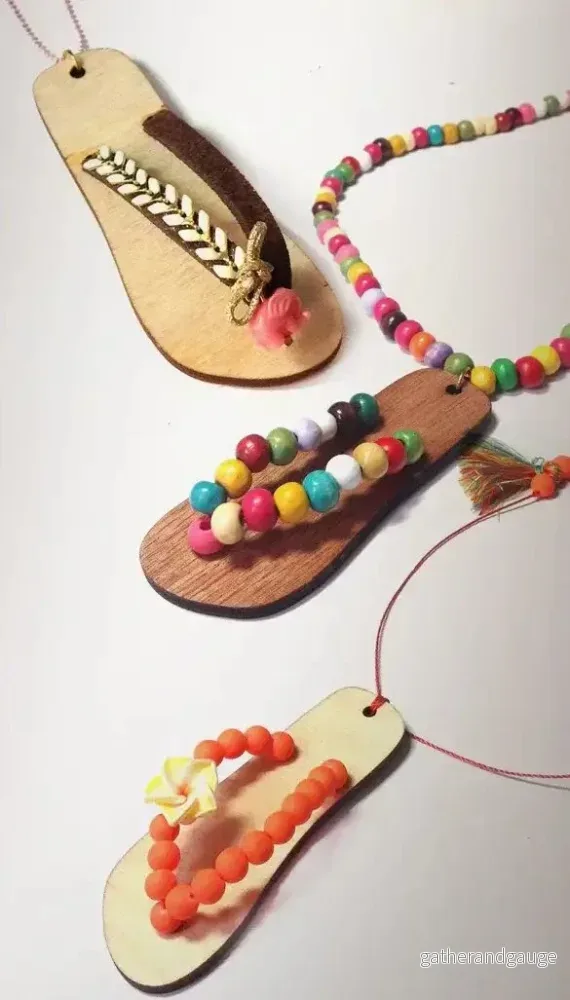 Hänge Trä - Flipflop Brun 1 Styck - Bild 3