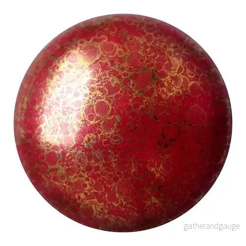 Cabochon par Puca® – Opaque Coral Red Bronze 25 mm, 1 styck Cabochon par Puca® – Opaque Coral Red Bronze 25 mm, 1 styck