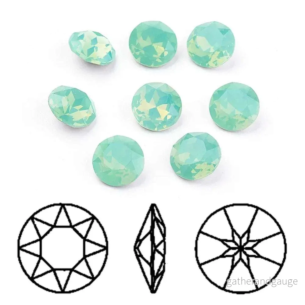 Kinesisk strass - Round stone Pacific Opal 10mm 1 styck - Bild 3