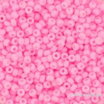 Miyuki Seed Beads – Opaque Dyed Cotton Candy Pink 11/0, 10 Gram