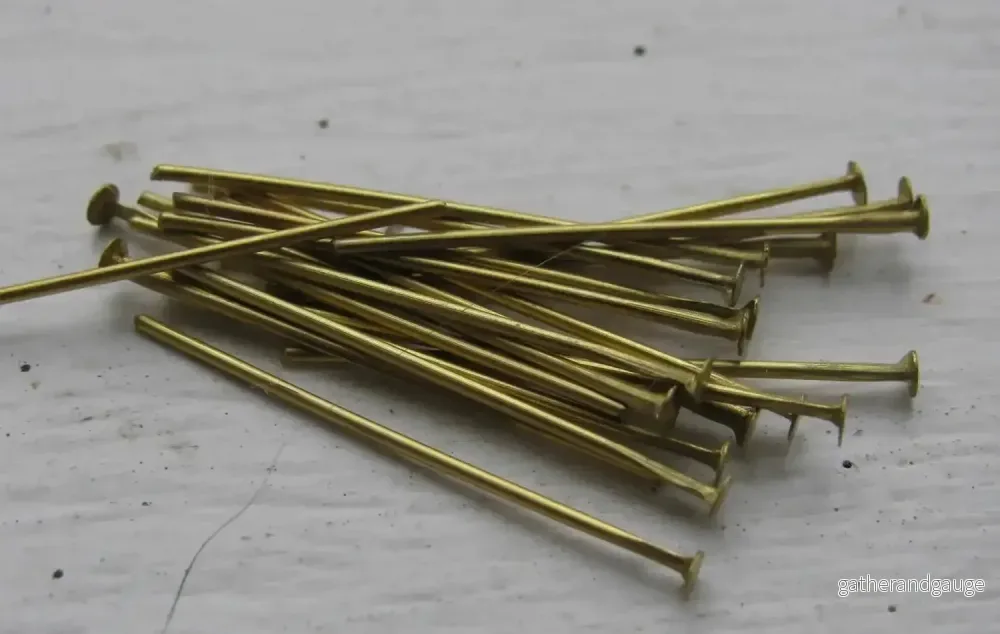 Hattpinnar Bronsfärgad - 25mm, 125-pack - Bild 2