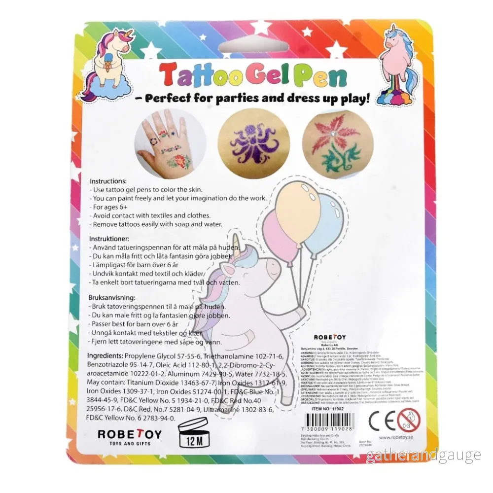 Tatueringspenna – 6-pack - Bild 2