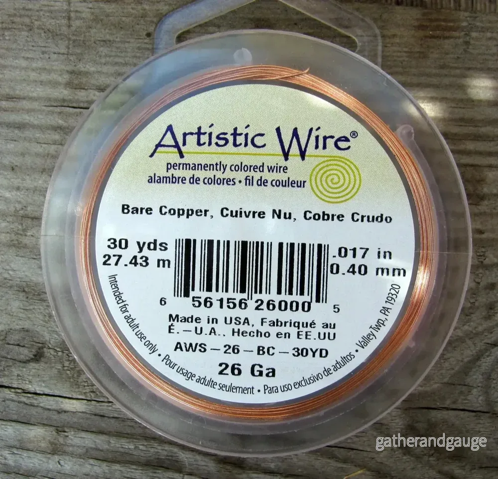 Artistic Wire 26 Ga – Bare Copper 1 Rulle