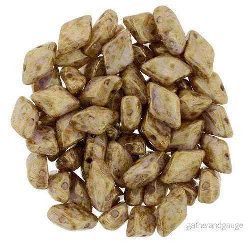 Matubo Gemduo – Luster Opaque Gold White 8x5mm, 10 gram