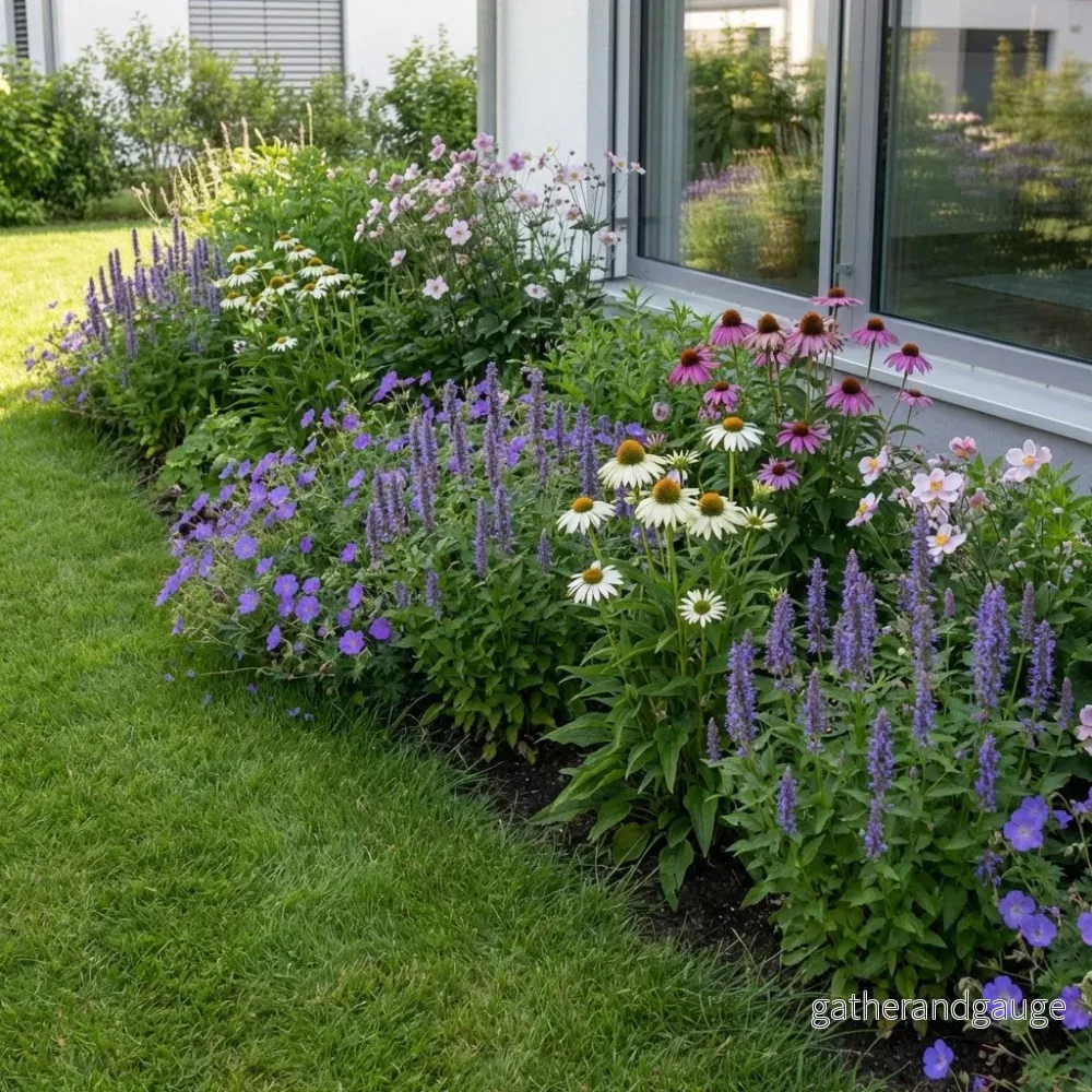 Pack Massif Soleil & Mi-Ombre Rose & Blanc (Géranium Vivace & Échinacée Pourpre) - 30 plantes