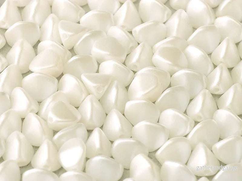 Pinch Beads – Pastel White 5mm, 10 gram