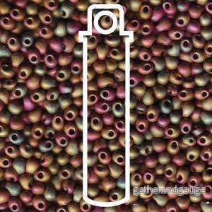 Miyuki Drop – Matte Metallic Khaki Iris 3,4mm – 25 gram Miyuki Drop – Matte Metallic Khaki Iris 3,4mm – 25 gram