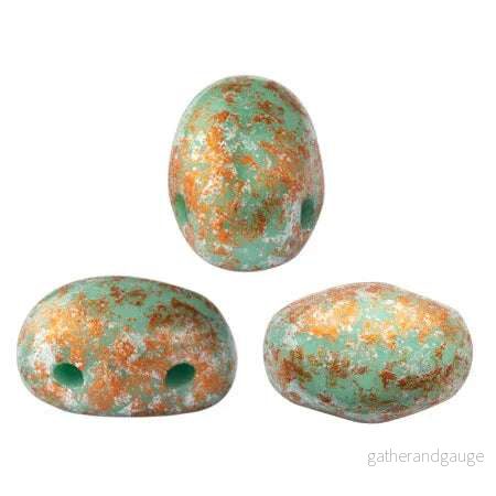 Samos® par Puca® - Opaque Green Turquoise Tweedy, 10 gram