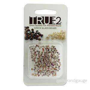 Tjeckiska Firepolish - Crystal Sliperit True2 mm, 2 gram