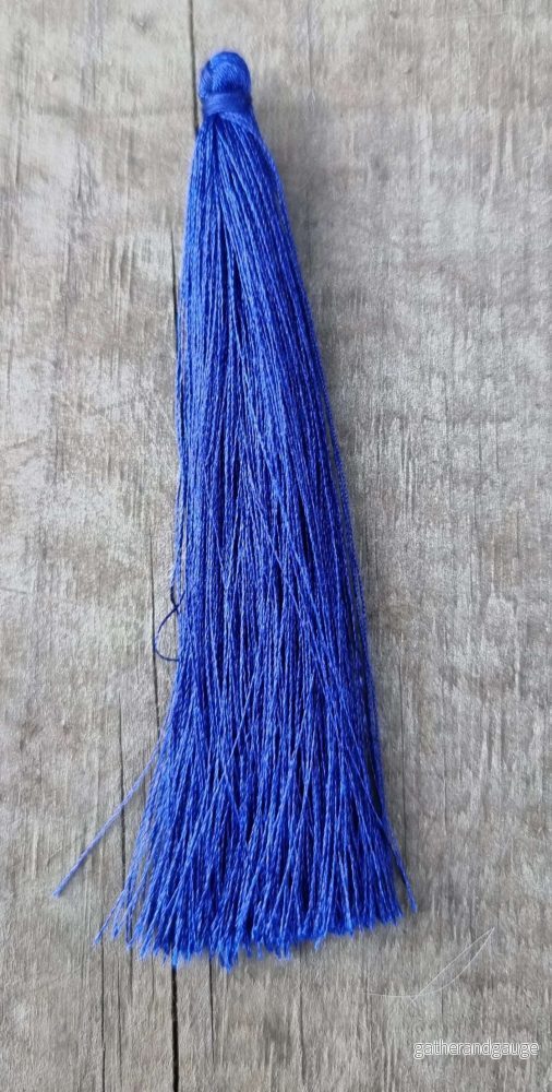 Hänge Tassel Polyester – Blå 90mm 1 styck Hänge Tassel Polyester – Blå 90mm 1 styck