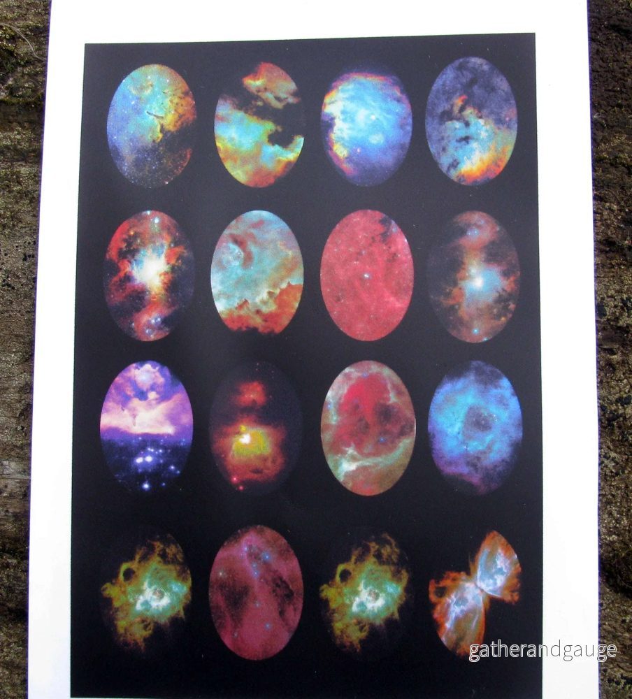 Bildark Oval – Rymd Mix 25x18mm 1 ark Bildark Oval – Rymd Mix 25x18mm 1 ark