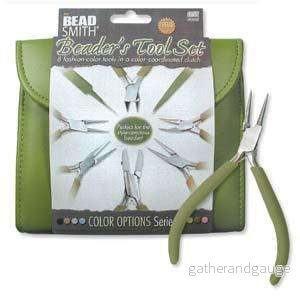Beadsmith verktygsset – 8 verktyg  Olive 1 set