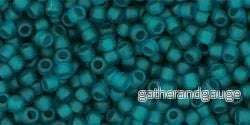 TOHO Seed Beads - Transparent Frosted Teal 11/0, 10 gram