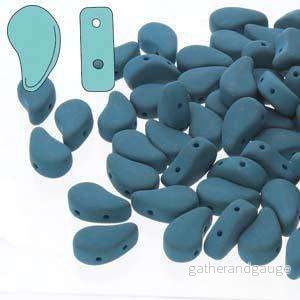 Paisley Duo – Matte Velvet Dark Teal 8x5mm, 10gram Paisley Duo – Matte Velvet Dark Teal 8x5mm, 10gram