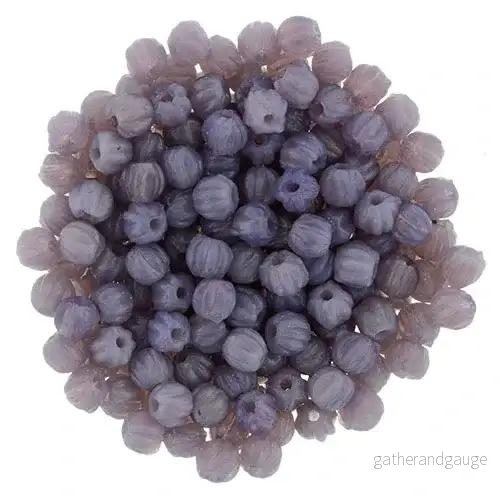 Tjeckiska Melon Round – Milky Amethyst 3mm 50-pack Tjeckiska Melon Round – Milky Amethyst 3mm 50-pack