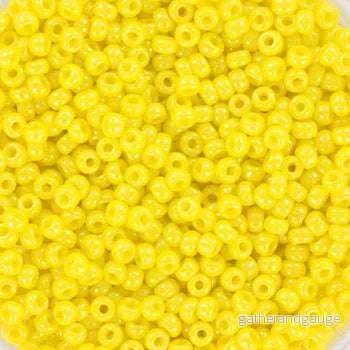 Miyuki Seed Beads – Opaque Luster Yellow 11/0, 10 Gram Miyuki Seed Beads – Opaque Luster Yellow 11/0, 10 Gram