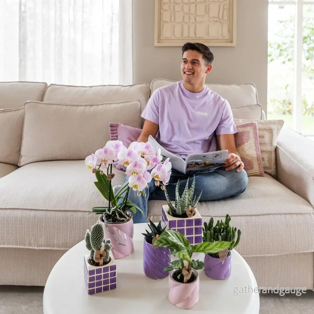 Dekorativ kruka Mosa Lilac - Bild 3