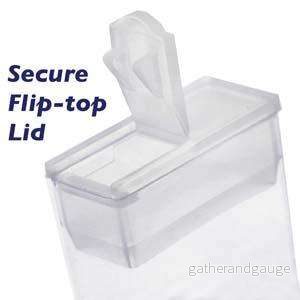 Pärlförvaring - Flip top ask 4,7 x 2,5 cm 20-pack - Bild 2