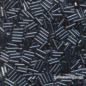 Miyuki Bugle Beads - Gunmetal 6 mm - 10 gram