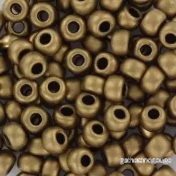 Miyuki Seed Beads - Metallic Matte Bronze 6/0, 10 gram