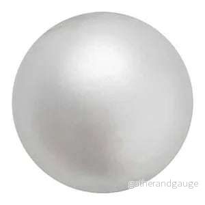 Preciosa Pearl Round - Maxima Light Grey 8 mm, 25- pack - Bild 2