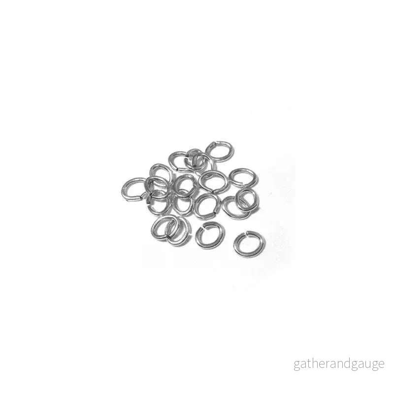 Bindringar 24K guldpläterade – Ovala 6×7,5mm, 20-pack Bindringar 24K guldpläterade – Ovala 6×7,5mm, 20-pack