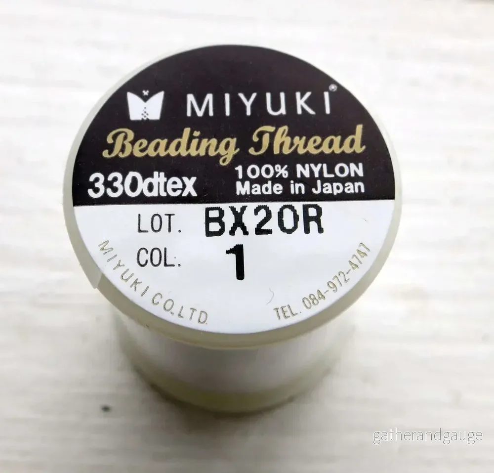 Miyuki Beading thread – White, 1 Rulle Miyuki Beading thread – White, 1 Rulle