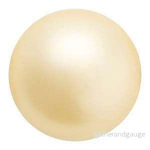 Preciosa Pearl Round - Maxima Vanilla 8 mm, 1 sträng