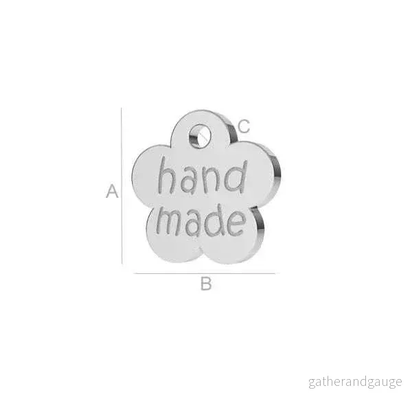 Berlock 925 Silver – Blomma Hand Made, 8mm 1 styck