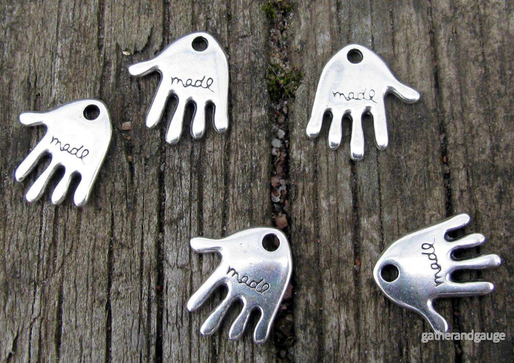Berlock Silverfärgad - Hand "made", 5-pack