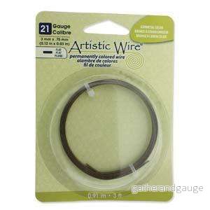 Artistic Wire Flat 21 Ga – Antik Bronsfärg, 1 Rulle Artistic Wire Flat 21 Ga – Antik Bronsfärg, 1 Rulle