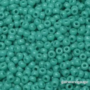 Miyuki Seed Beads - Opaque Turquoise Green 11/0, 10 gram