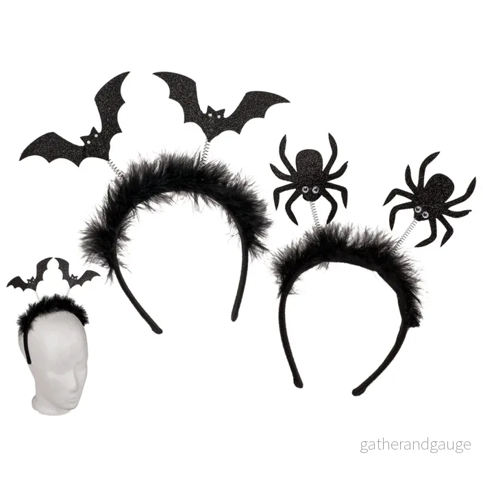 Halloween Spindel fladdermus diadem, olika motiv Halloween Spindel fladdermus diadem, olika motiv