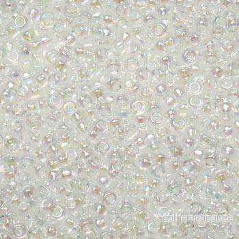 Miyuki Seed Beads – Crystal AB 15/0, 10 Gram Miyuki Seed Beads – Crystal AB 15/0, 10 Gram