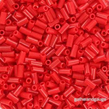 Miyuki Bugle Beads – Opaque Red 3 mm, 10 gram