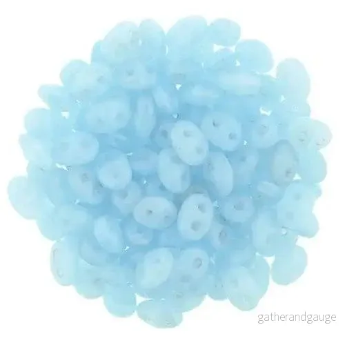 SuperDuo - Milky Aquamarine, 10 gram