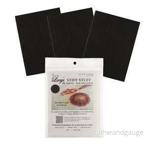 Bas för pärlbroderi – Lacy´s Stiff Stuff, Svart, 3 Ark Bas för pärlbroderi – Lacy´s Stiff Stuff, Svart, 3 Ark
