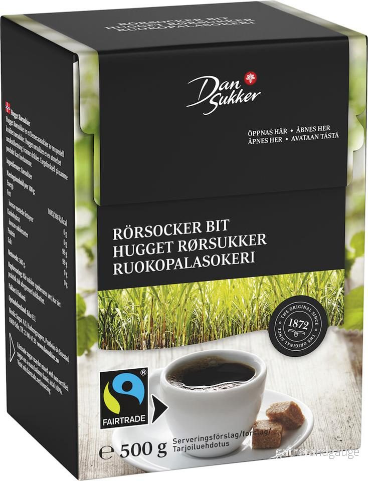 Rörsocker Bit 500g Fairtrade Dansukker