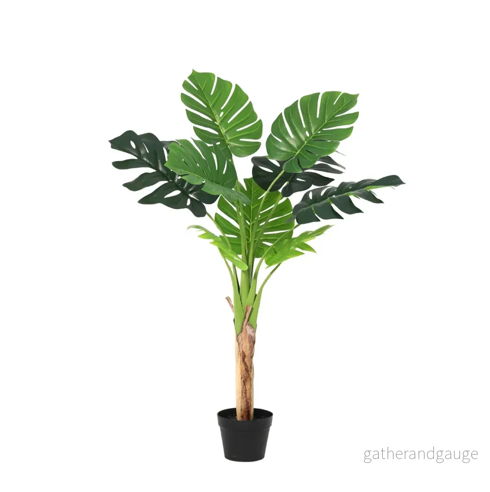 Monstera deliciosa artificielle h120cm - Bild 2